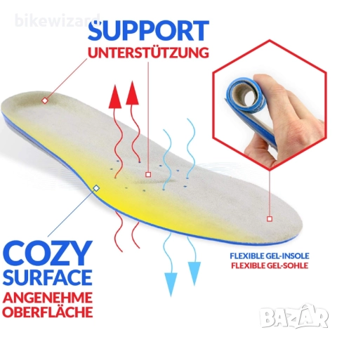 Висококачествени гел стелки за обувки 29 см. НОВИ, снимка 4 - Други - 52484000