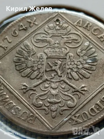 Сребърна монета 1764г. Мария Терезия рядка за КОЛЕКЦИОНЕРИ 13713, снимка 10 - Нумизматика и бонистика - 50019685