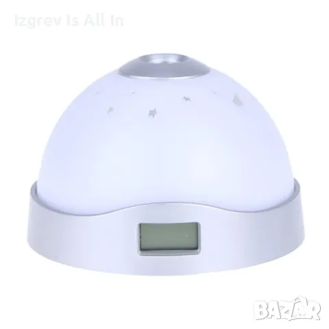 Детска лампа с прожектор „Нощно небе“ – магическа светлина и часовник в едно, снимка 1