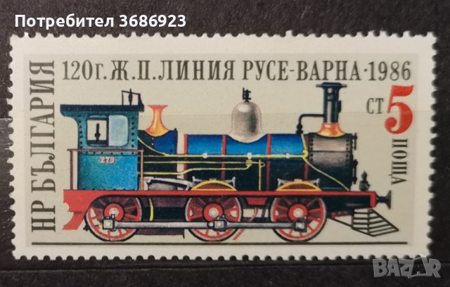 1987 (19 януари). 120 г. железопътна линия Русе - Варна.