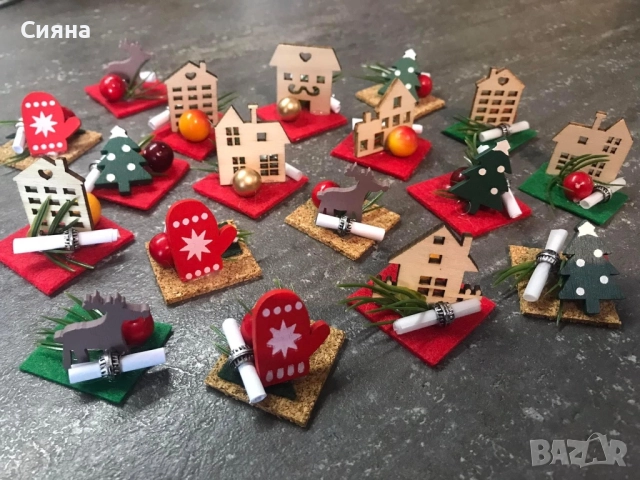 Коледни и Новогодишни късмети, снимка 9 - Декорация за дома - 51771221