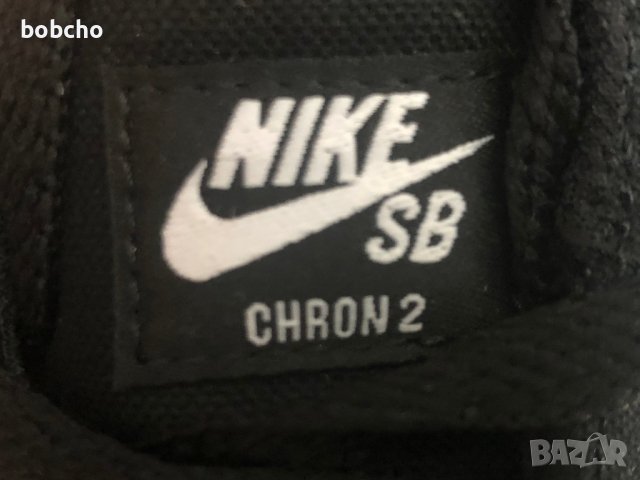 Nike SB Chron 2 Mens Skateboard Shoes Black Canvas , снимка 3 - Маратонки - 39045531