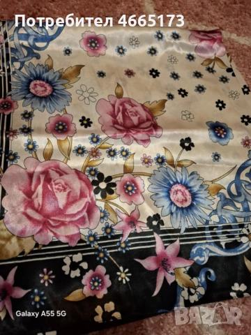 Сатенени и Копринени Шалове , снимка 11 - Шалове - 53025280