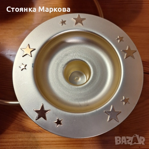 Нов метален свещник за 4 свещи, снимка 2 - Декорация за дома - 52481142