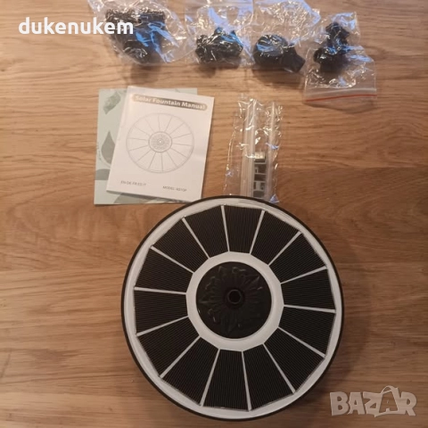 Соларен фонтан 3.5W с батерия 2000 mAh – 2025 ъпгрейд модел, снимка 7 - Градински мебели, декорация  - 52452378