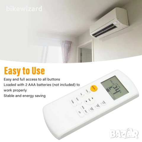 Универсално дистанционно управление за климатик Carrier, MrCool, Olimpia Splendid, снимка 2 - Друга електроника - 52642300