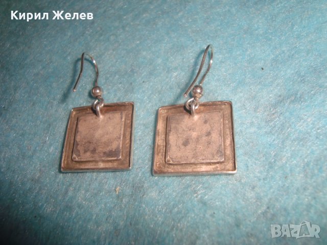 СРЕБЪРНИ АРТ ОБЕЦИ ОКСИДИРАНО КОВАНО СРЕБРО 925 СТАРА РЪЧНА ЮВЕЛИРНА ИЗРАБОТКА 25714, снимка 6 - Обеци - 35783998