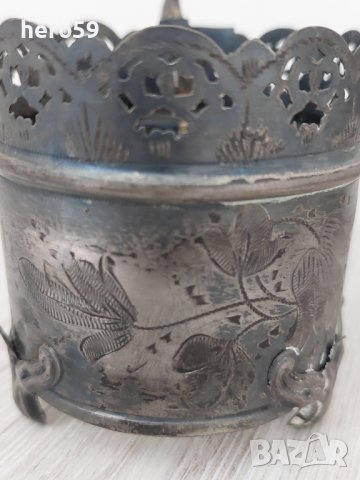 Отоманска империя-сребърни подстакани +един европейски, снимка 3 - Други ценни предмети - 40884729