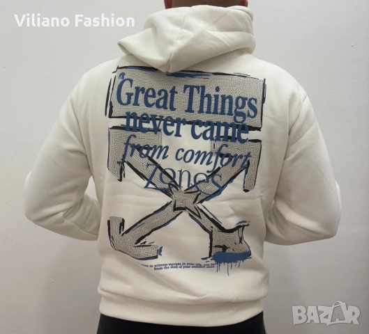 Мъжки суичър Great Things, снимка 3 - Спортни дрехи, екипи - 52255537