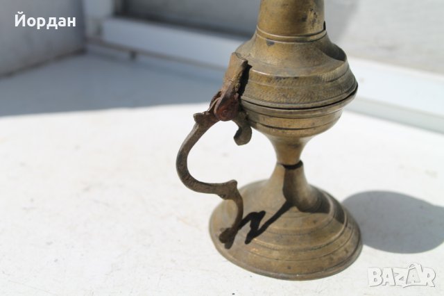Старо бронзово кандило, снимка 5 - Антикварни и старинни предмети - 41065939