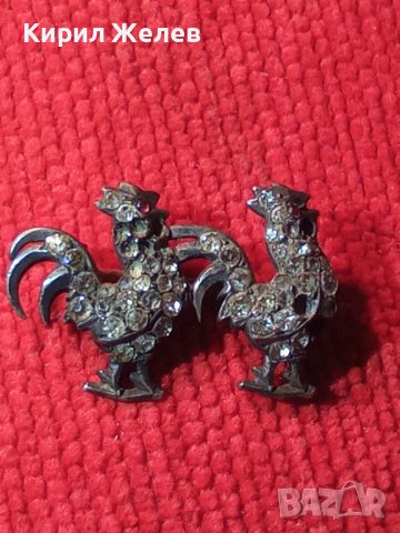 СТАРИННА СРЕБЪРНА СКЪПОЦЕННА БРОШКА ПЕТЛИ СРЕБРО 950 РЪЧНА МАЙСТОРСКА РЯДКА ИЗРАБОТКА 25147