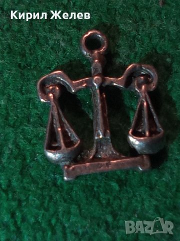 СТАРА СРЕБЪРНА ФИГУРАЛНА ЗОДИАКАЛНА ВИСУЛКА ЗОДИЯ ВЕЗНИ СРЕБРО РЪЧНА ИЗРАБОТКА МЕДАЛЬОН 25791, снимка 2 - Антикварни и старинни предмети - 39318619