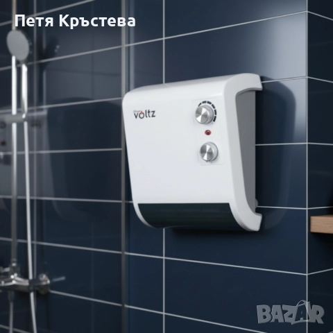 Отоплителна печка за баня Voltz OV51970J – 2000W, вентилатор, водоустойчива