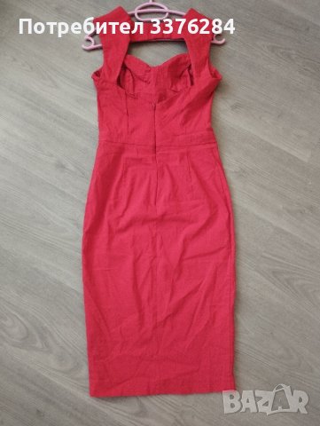 Елегантна червена рокля ASOS, снимка 7 - Рокли - 41584311