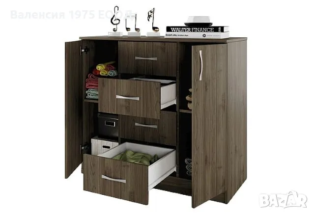 Скрин Сити 3004 сонома, орех или комбинация бяло/ арвен, снимка 7 - Скринове - 36581904