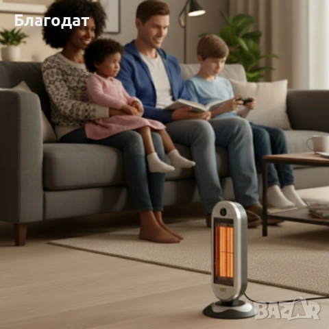 Plein Air Carbon Tower (CAN-900) – Инфрачервен нагревател с автоматично завъртане и защита против пр, снимка 6 - Отоплителни печки - 52882534