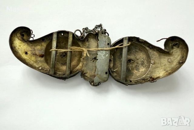 Стара сребърна Гръцка павта, снимка 6 - Антикварни и старинни предмети - 52611134