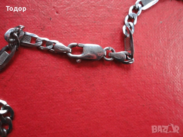 Страхотен сребърен синджир верижка 6, снимка 3 - Колиета, медальони, синджири - 53300085
