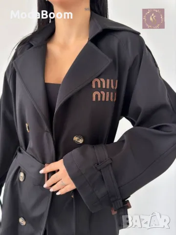 Miu Miu дамско черно палто 