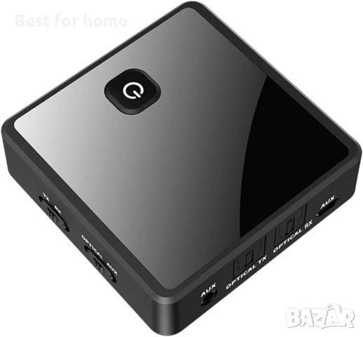 Bluetooth аудио адаптер ZF380, черен, 5.0, с вградена батерия 300mAh