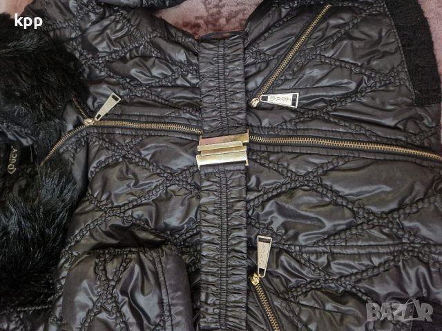 Зимно Яке Люси По етикет Л но отговаря на С- М Дебело с колан в кръста Голяма мека качулка Като чист, снимка 3 - Якета - 38636336