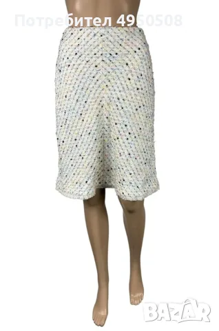 Пола „Escada Tweed“ с дължина до коляното, размер DE40, снимка 2 - Поли - 56120785