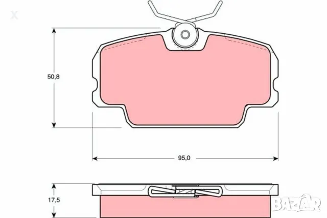 SIMER 282 Накладки предни MERCEDES-BENZ 190 (W201) / SAAB 900 / 1982-1998  OE A0014208120 OE 8968018