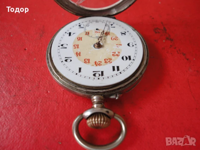Сребърен джобен часовник 2, снимка 9 - Джобни - 50459604