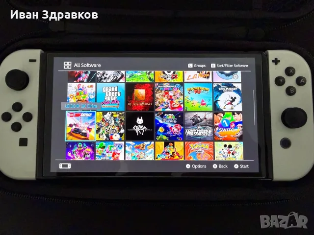 Nintendo Switch OLED с мод, 256Gb SD, пълен комплект, снимка 5 - Nintendo конзоли - 56162613
