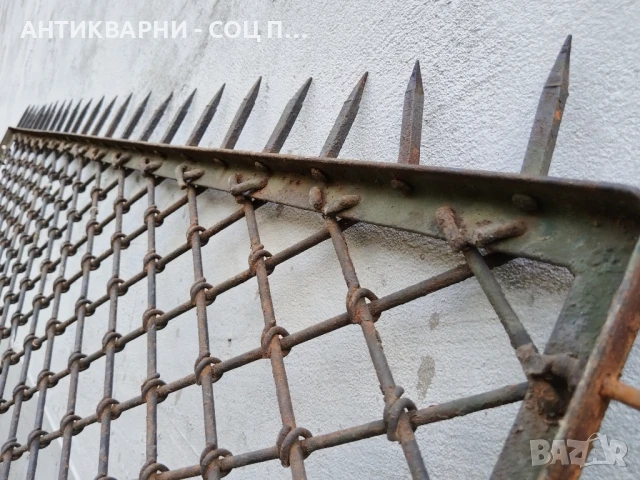 Комплект 6 Броя Стари Ковани Панели, Стара Кована Ограда / 6 Броя / 10 Метра! , снимка 8 - Огради и мрежи - 50813631