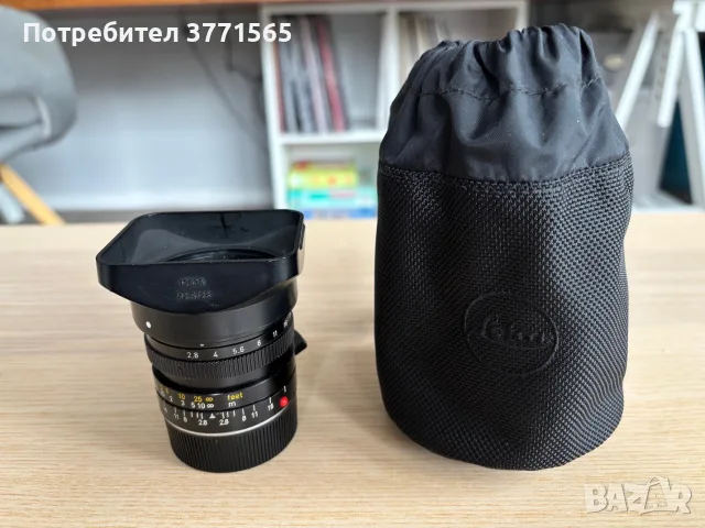Обектив Leica Elmarit-M f-2.8/28, снимка 9 - Обективи и филтри - 56219829