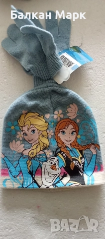 🧤🎀 Оригинални зимни детски комплекти Disney Frozen и Paw Patrol – шапка + ръкавици 🎀🧤, снимка 2 - Шапки, шалове и ръкавици - 52087430
