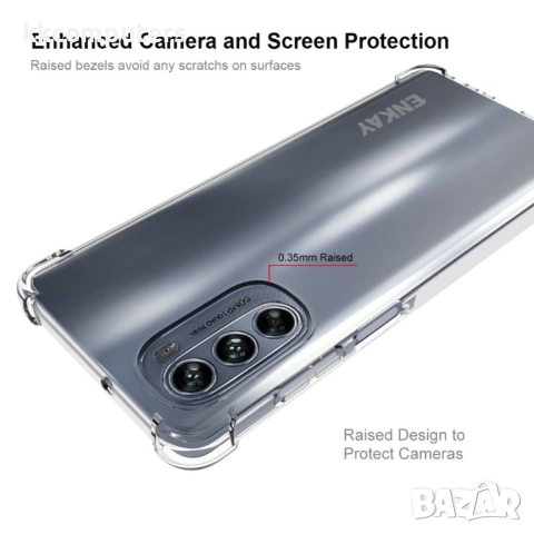 Motorola Moto G62 5G ENKAY Силиконов Калъф и Протектор, снимка 3 - Калъфи, кейсове - 53162675