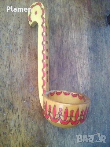 Рисувана дървена лъжица сувенир, снимка 1