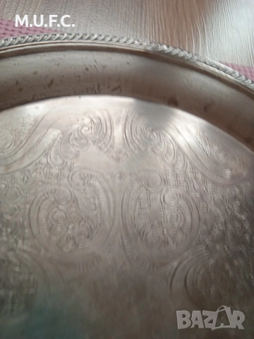 Сребърен поднос F.P.Rogers.1920., снимка 8 - Антикварни и старинни предмети - 53303024