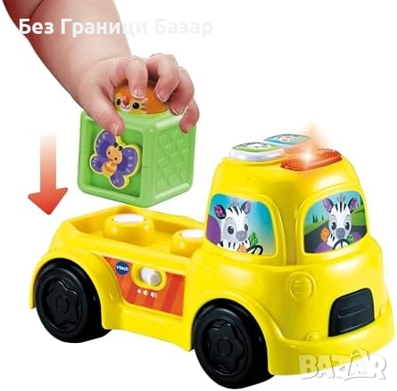 Нов Интерактивен камион с блокове – обучение на числа, форми и текстури, снимка 3 - Образователни игри - 51770235