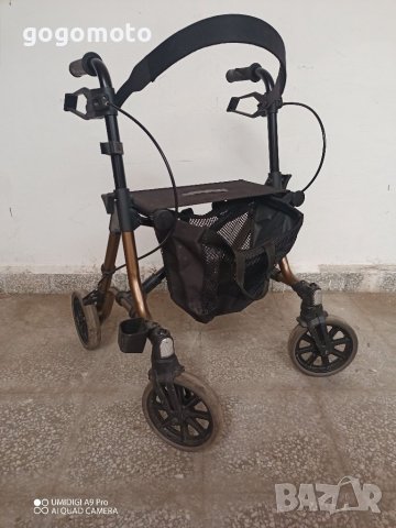 КАТО НОВ УЛТРА ЛЕК АЛУМИНИЕВ Ролатор TAiMA M-GT,проходилка,количка за възрастни, снимка 3 - Инвалидни колички - 26476020