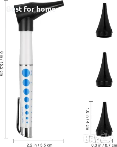 Healifty отоскоп със светлина - Отоскоп за ухо, снимка 2 - Друга електроника - 49251018