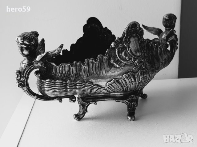 WMF-посребрена боnбониера(гондола) 1890 год./сребро сребърна/, снимка 2 - Антикварни и старинни предмети - 40939129