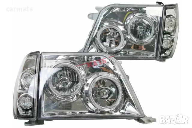 Кристални фарове за Toyota Land Cruiser FJ90 (1996-2003) - хром