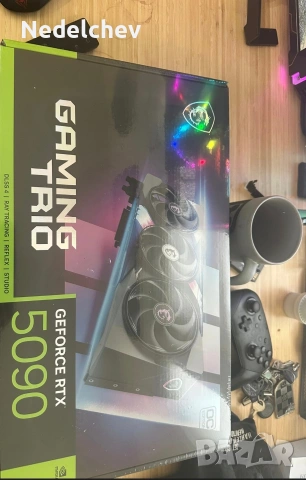 MSI GeForce RTX 5090 Gaming TRIO OC, снимка 3 - Видеокарти - 53400372
