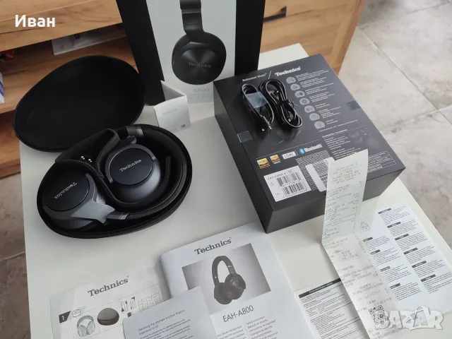 Technics EAH-A800E-K – с гаранция, пълен комплект, без забележки, снимка 5 - Bluetooth слушалки - 56084384