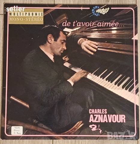 Charles Aznavour ‎– De T'avoir Aimée... Издание 🇫🇷 FRANCE 1965г-GATEFOLD Стил:Chanson Състояние на