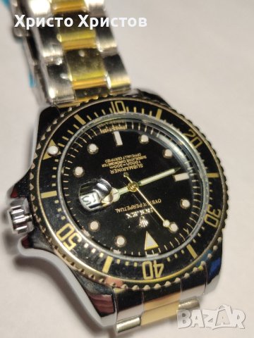  Мъжки луксозен часовник Rolex Submariner , снимка 13 - Мъжки - 41513203