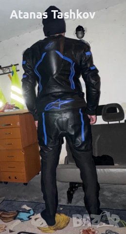 Alpinestars EU60 кожен екип от 2 части, снимка 3 - Спортни дрехи, екипи - 52821193