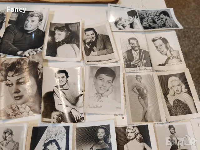 Стари картички, снимки световни артисти, снимка 10 - Колекции - 47720526