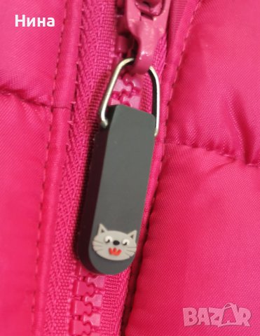 Детско сладко яке в циклама с бродерия 🐱, снимка 5 - Бебешки якета и елеци - 39526345