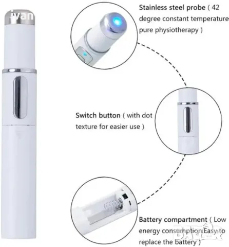 Уред за премахване на Акне и петна Acne fighting secret KD7910 , снимка 4 - Козметика за лице - 49832229