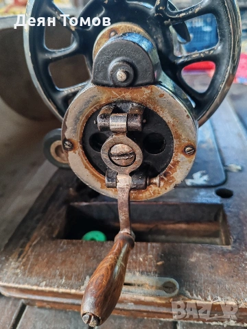 Антикварна шевна машина JUNKER & RUH, снимка 6 - Антикварни и старинни предмети - 53776423