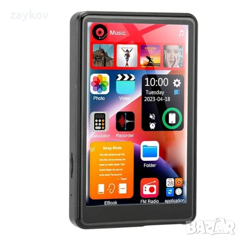 X20 MP3 плейър с Bluetooth, 4.0 HD музикален плейър с пълен сензорен екран, снимка 4 - MP3 и MP4 плеъри - 51252713